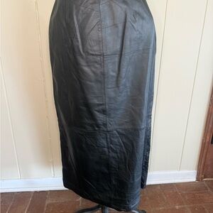 Black Leather Skirt
